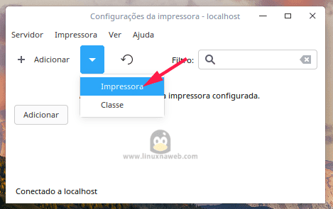 Configurando o Linux em fila de impressão