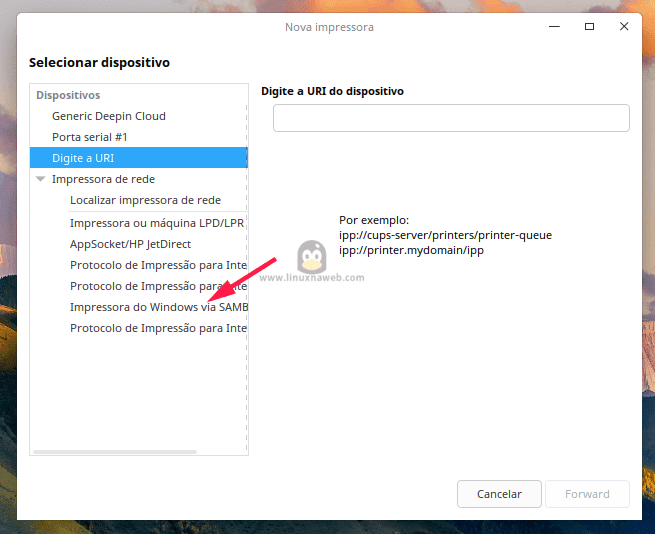 Configurando o Linux em fila de impressão