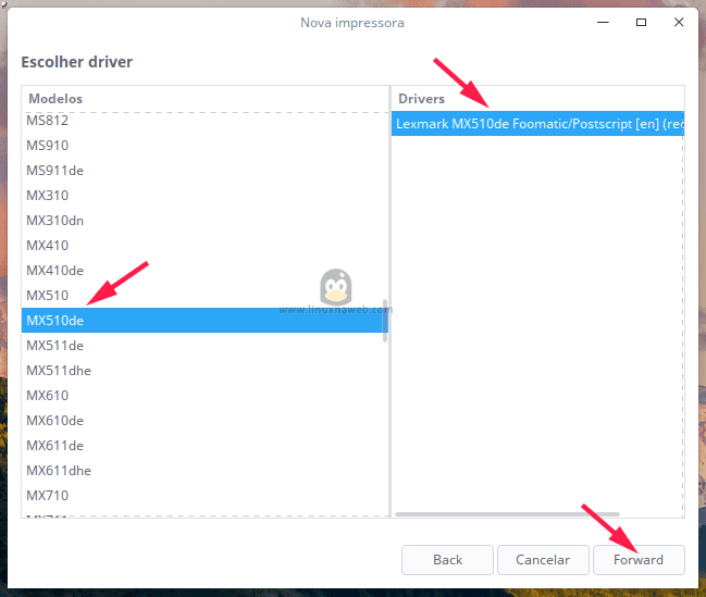 Configurando o Linux em fila de impressão