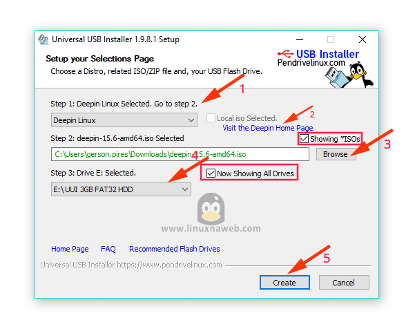 Usb universall installer