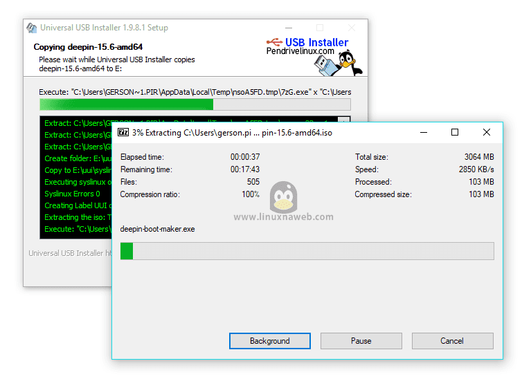 Usb universall installer